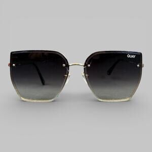 Quay Australia Around The Way 125 Gold Rimless Sunglasses Only Frame